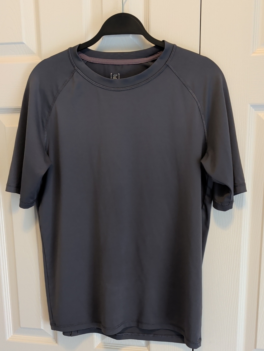 George Men's Swim Rash Guard - Charcoal